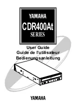 Предварительный просмотр 1 страницы Yamaha CDR400At User Manual