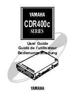Preview for 1 page of Yamaha CDR400c Series User Manual