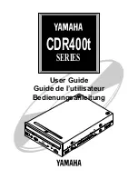 Preview for 1 page of Yamaha CDR400t User Manual