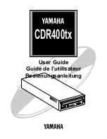 Yamaha CDR400tx User Manual preview