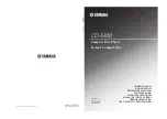 Yamaha CDS-300B Owner'S Manual preview