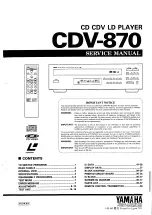 Yamaha CDV-870 Service Manual preview