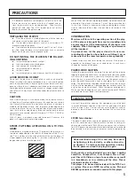 Preview for 5 page of Yamaha CDV-W901 Owner'S Manual