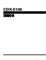 Preview for 35 page of Yamaha CDX-E100 Service Manual