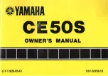Yamaha CE50S Owner'S Manual preview