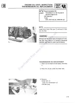 Preview for 33 page of Yamaha CE50T Service Manual