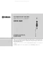 Preview for 1 page of Yamaha CHH-920 Owner'S Manual