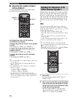 Preview for 18 page of Yamaha CinemaStation AVC-S30 Owner'S Manual