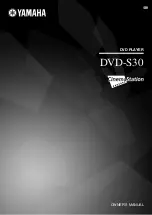 Yamaha CinemaStation DVD-S30 Owner'S Manual preview