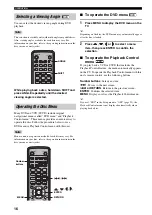 Preview for 20 page of Yamaha CinemaStation DVD-S30 Owner'S Manual