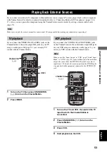 Предварительный просмотр 56 страницы Yamaha CinemaStation DVR-S150 Owner'S Manual