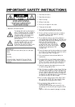 Предварительный просмотр 2 страницы Yamaha CinemaStation DVX-C300 Owner'S Manual