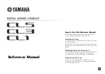 Preview for 1 page of Yamaha CL1 Reference Manual