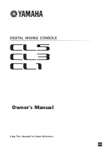 Preview for 1 page of Yamaha CL3 Owner'S Manual