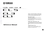 Preview for 1 page of Yamaha CL5 Reference Manual