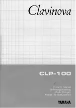 Yamaha Clavinova CLP-100 Owner'S Manual preview