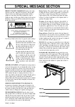 Preview for 2 page of Yamaha Clavinova CLP-110 Owner'S Manual