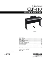 Preview for 1 page of Yamaha Clavinova CLP-110 Service Manual