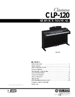 Предварительный просмотр 1 страницы Yamaha Clavinova CLP-120 Service Manual