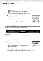 Предварительный просмотр 42 страницы Yamaha Clavinova CLP-150 Owner'S Manual