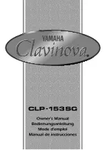 Предварительный просмотр 1 страницы Yamaha Clavinova CLP-153SG Owner'S Manual