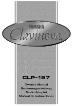 Предварительный просмотр 1 страницы Yamaha Clavinova CLP-157 Owner'S Manual