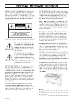 Предварительный просмотр 2 страницы Yamaha Clavinova CLP-157 Owner'S Manual