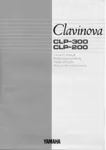 Предварительный просмотр 1 страницы Yamaha Clavinova CLP-200 Owner'S Manual