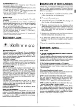 Предварительный просмотр 7 страницы Yamaha Clavinova CLP-200 Owner'S Manual