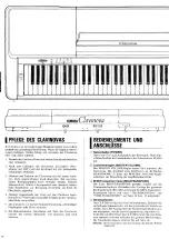 Предварительный просмотр 8 страницы Yamaha Clavinova CLP-260 Owner'S Manual