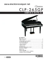 Yamaha Clavinova CLP-265GP Service Manual предпросмотр