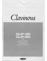 Предварительный просмотр 1 страницы Yamaha Clavinova CLP-30 Owner'S Manual