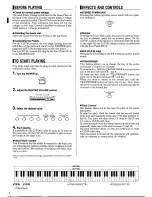 Предварительный просмотр 6 страницы Yamaha Clavinova CLP-30 Owner'S Manual