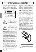 Предварительный просмотр 2 страницы Yamaha Clavinova CLP-320 Owner'S Manual