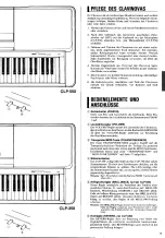 Предварительный просмотр 9 страницы Yamaha Clavinova CLP-350 Owner'S Manual