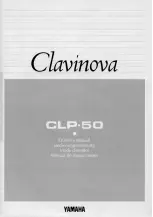 Yamaha Clavinova CLP-50 Owner'S Manual предпросмотр