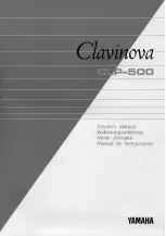 Yamaha Clavinova CLP-500 Owner'S Manual предпросмотр