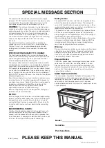 Preview for 3 page of Yamaha Clavinova CLP-525 Owner'S Manual