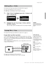 Предварительный просмотр 65 страницы Yamaha CLAVINOVA CLP- 645 Owner'S Manual