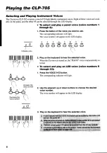 Preview for 10 page of Yamaha Clavinova CLP-705 Owner'S Manual