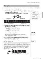 Предварительный просмотр 23 страницы Yamaha Clavinova CLP-725 Owner'S Manual