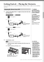 Предварительный просмотр 15 страницы Yamaha Clavinova CLP- 745 Owner'S Manual