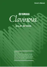 Yamaha Clavinova CLP-810S Owner'S Manual предпросмотр