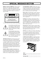 Preview for 2 page of Yamaha Clavinova CLP-810S Owner'S Manual