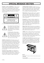 Предварительный просмотр 2 страницы Yamaha Clavinova CLP-920 Owner'S Manual