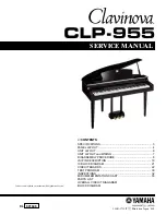 Yamaha Clavinova CLP-955 Service Manual предпросмотр