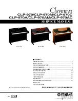 Yamaha Clavinova CLP-970 Service Manual preview