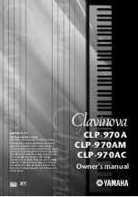 Предварительный просмотр 1 страницы Yamaha Clavinova CLP-970A Owner'S Manual