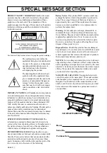 Предварительный просмотр 2 страницы Yamaha Clavinova CLP-970A Owner'S Manual