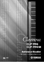 Yamaha Clavinova CLP-990 Reference Booklet предпросмотр